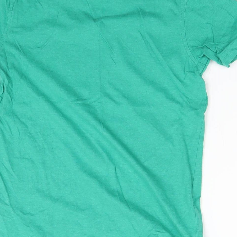 George Boys Green Basic T-Shirt Size 6-7 Years - car