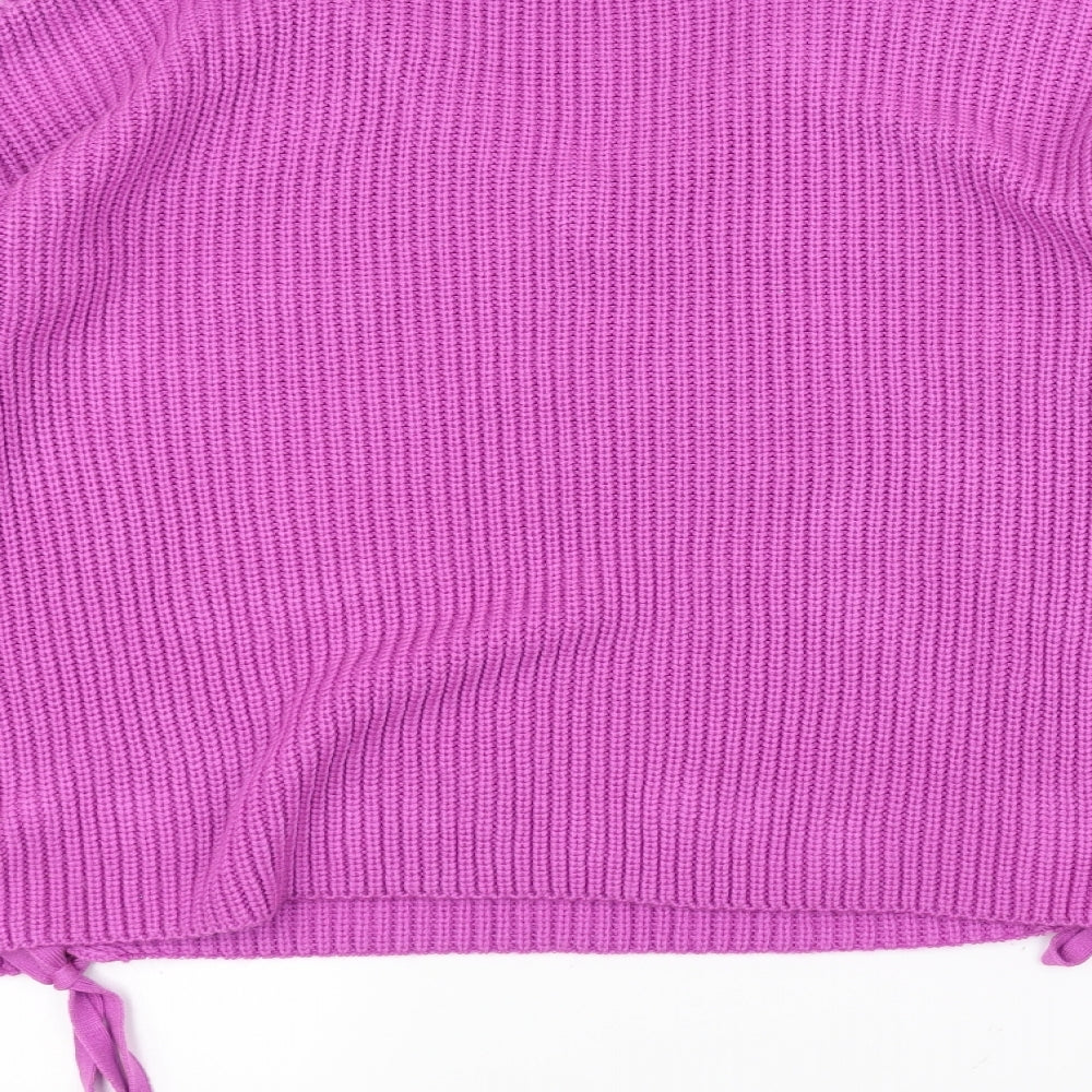 George Womens Purple Knit Pullover Jumper Size 18