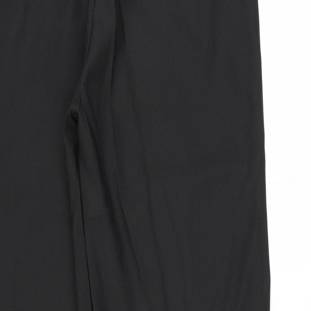 PRETTYLITTLETHING Womens Black Trousers Size 8 L28 in