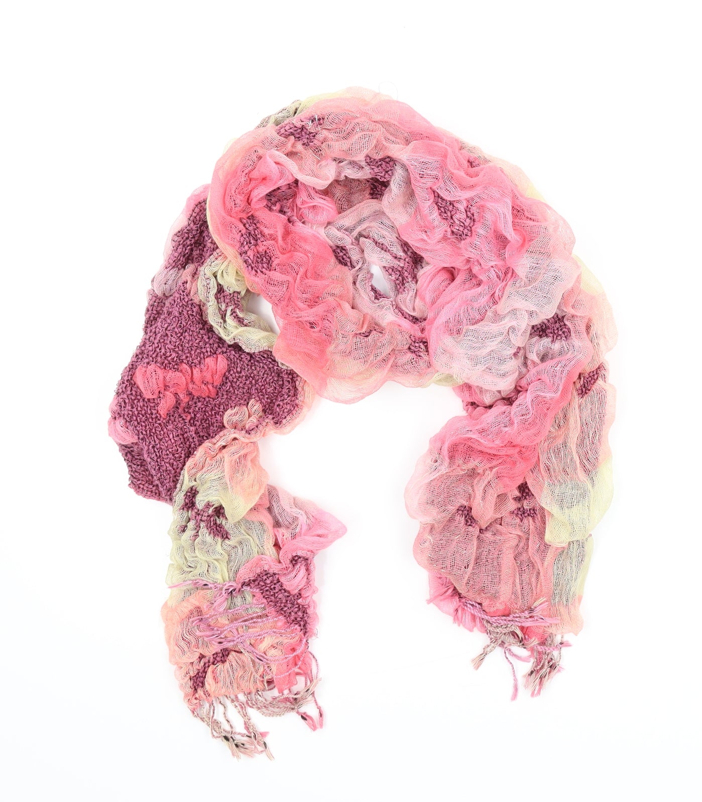 Thomas Calvis Womens Pink Batik Scarf