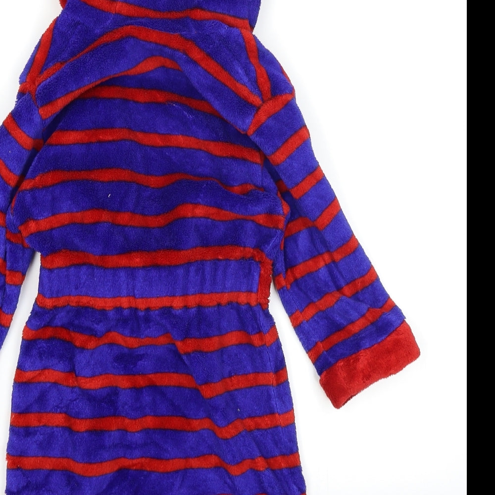 Mini Club Boys Blue Striped Robe Size 2-3 Years - Monster