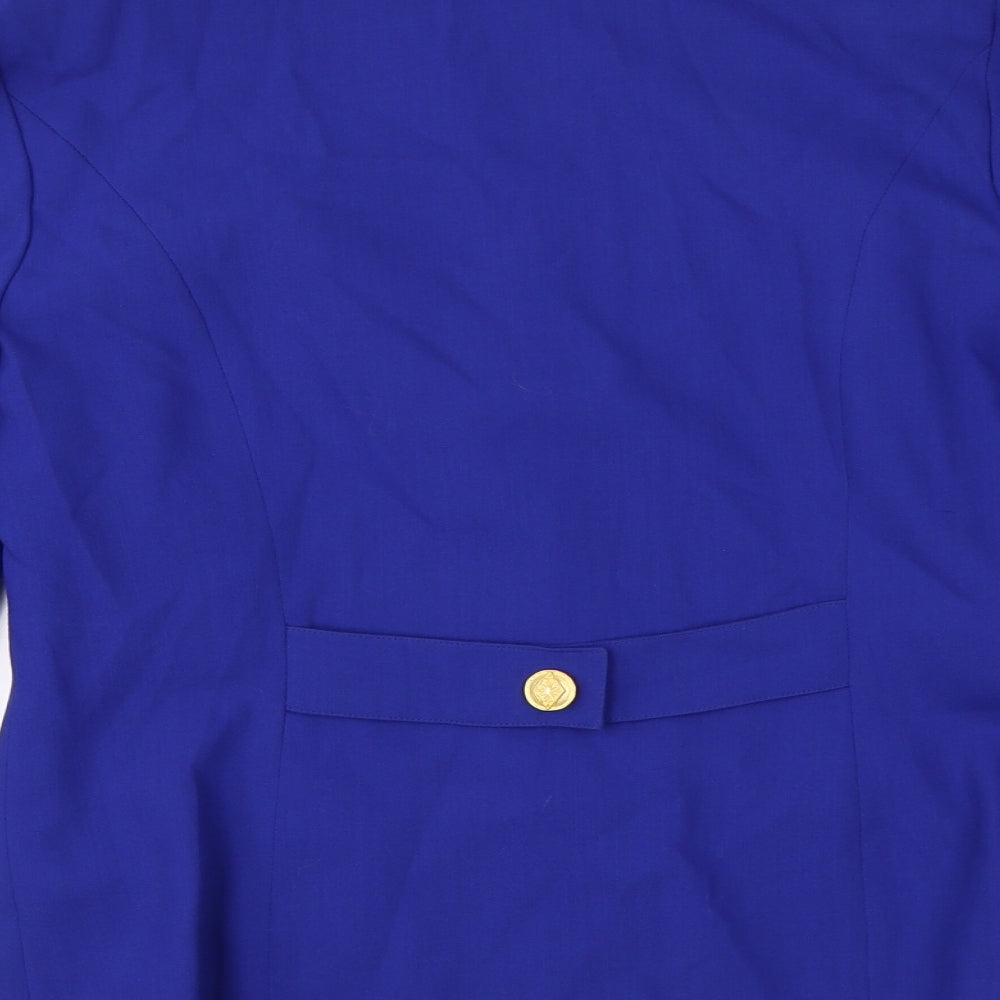 Schneberger Womens Blue Jacket Blazer Size 12