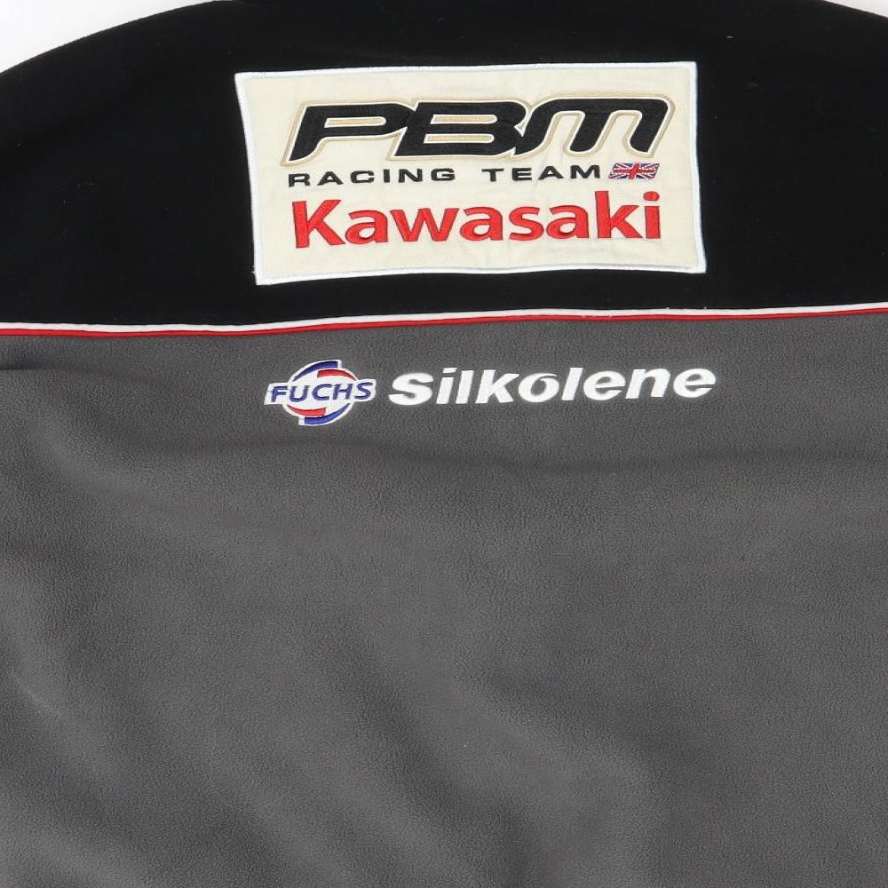 Clinton Enterprises Mens Black Fleece Full Zip Sweatshirt Size XS - PBM Kawasaki racing team official merchandise