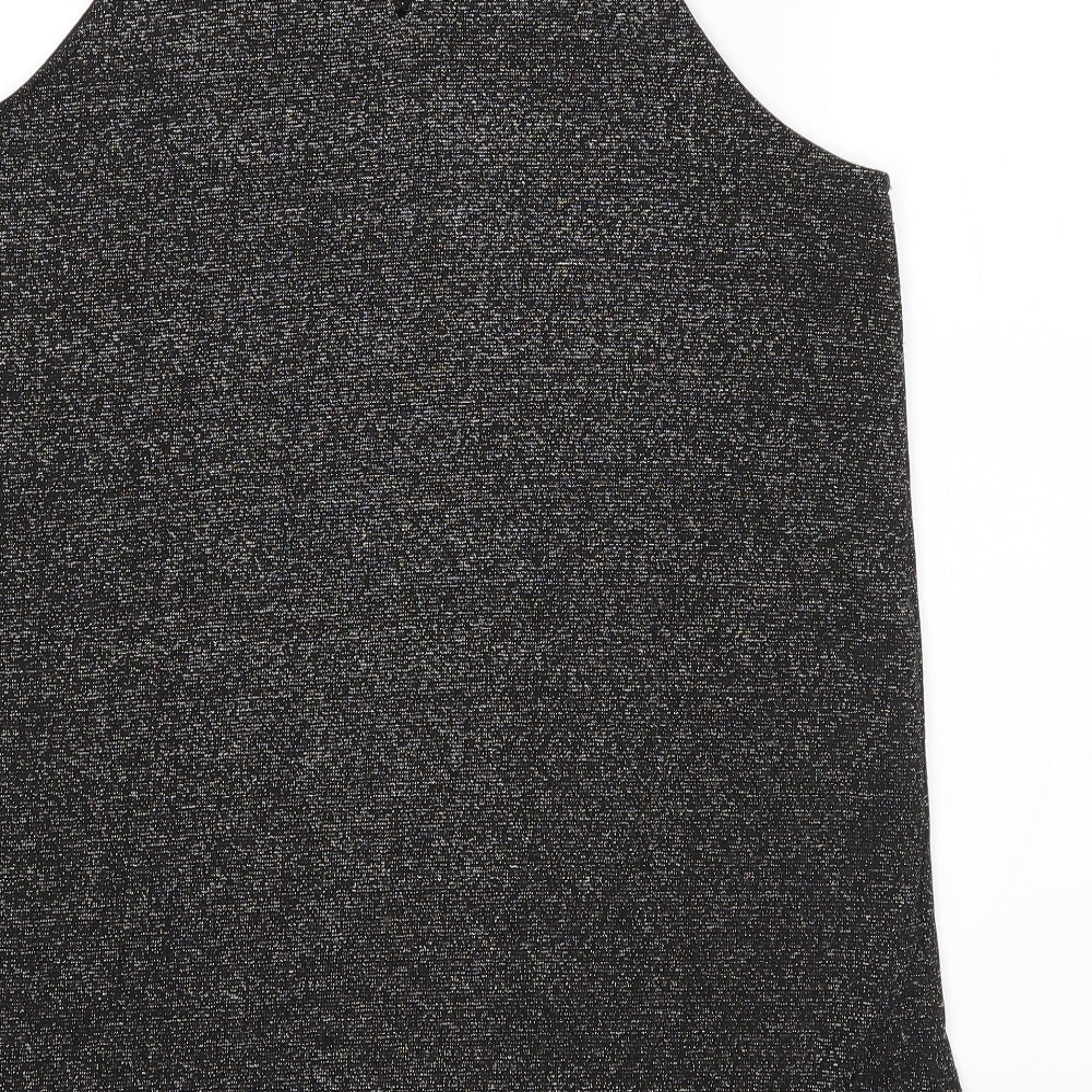 Avenue Collection Womens Black Basic Blouse Size 12