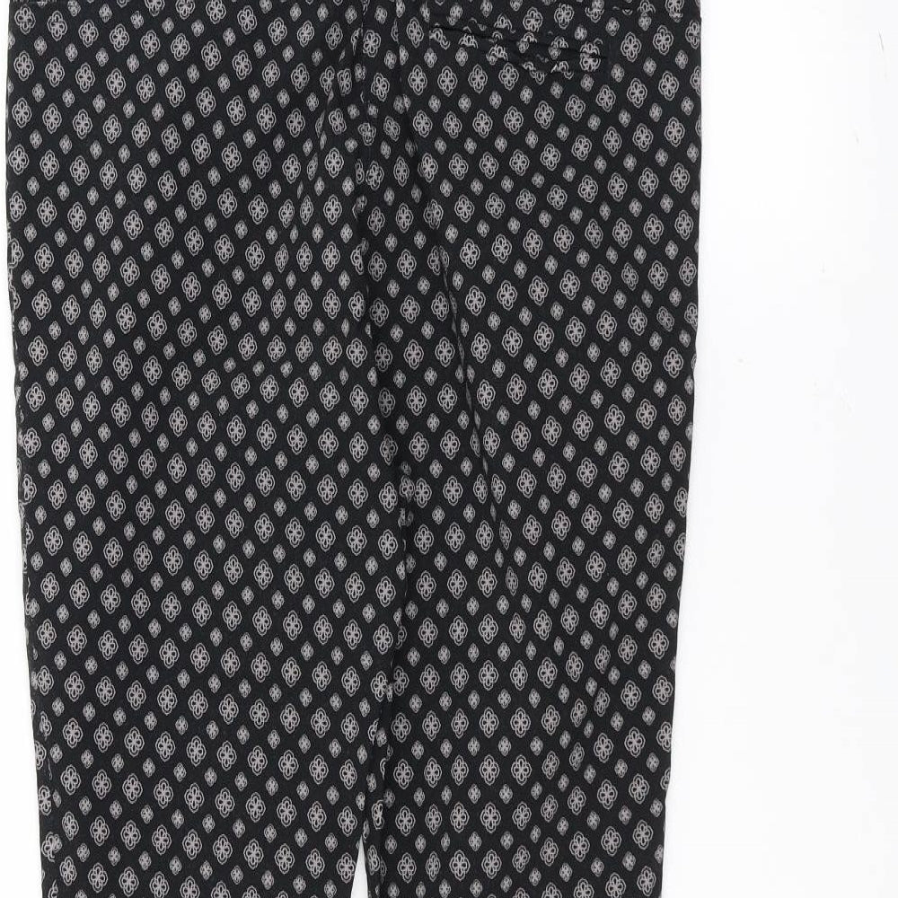 Dorothy Perkins Womens Black Trousers Size 14 L26 in