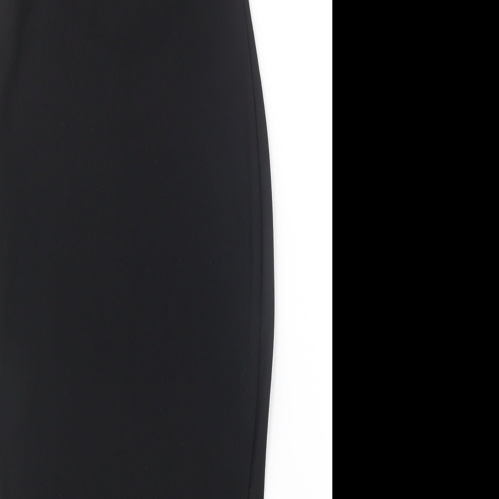 Boohoo Womens Black Geometric Top Dress Size 8
