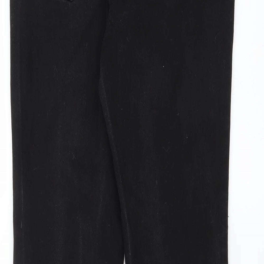 Matalan Womens Black Denim Skinny Jeans Size 8 L28 in - distressed