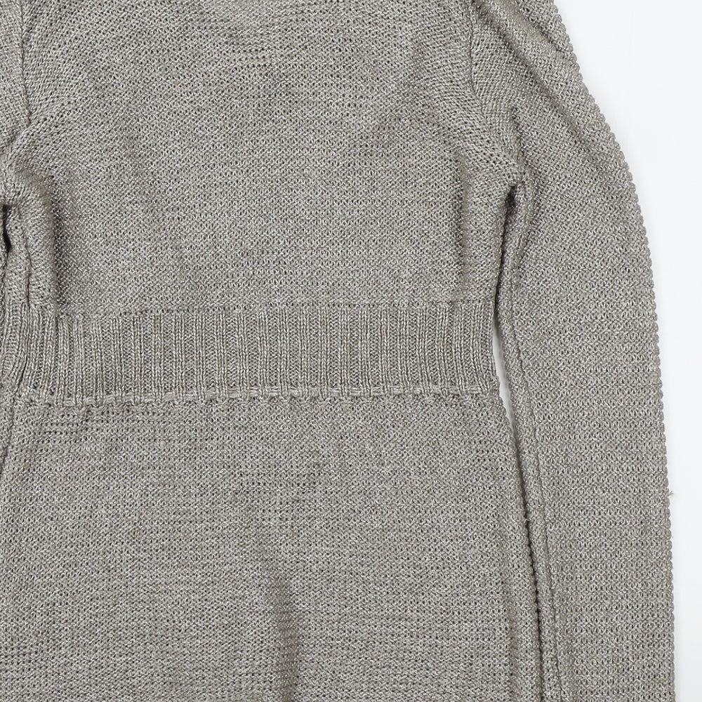 leuggi Womens Grey Basic T-Shirt Size S - cardigan/top