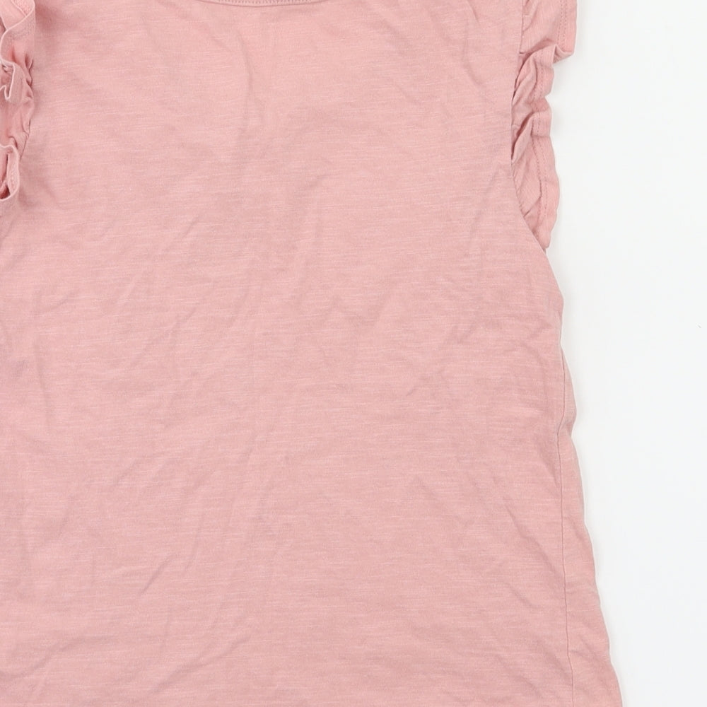 TU Girls Orange Basic T-Shirt Size 7 Years