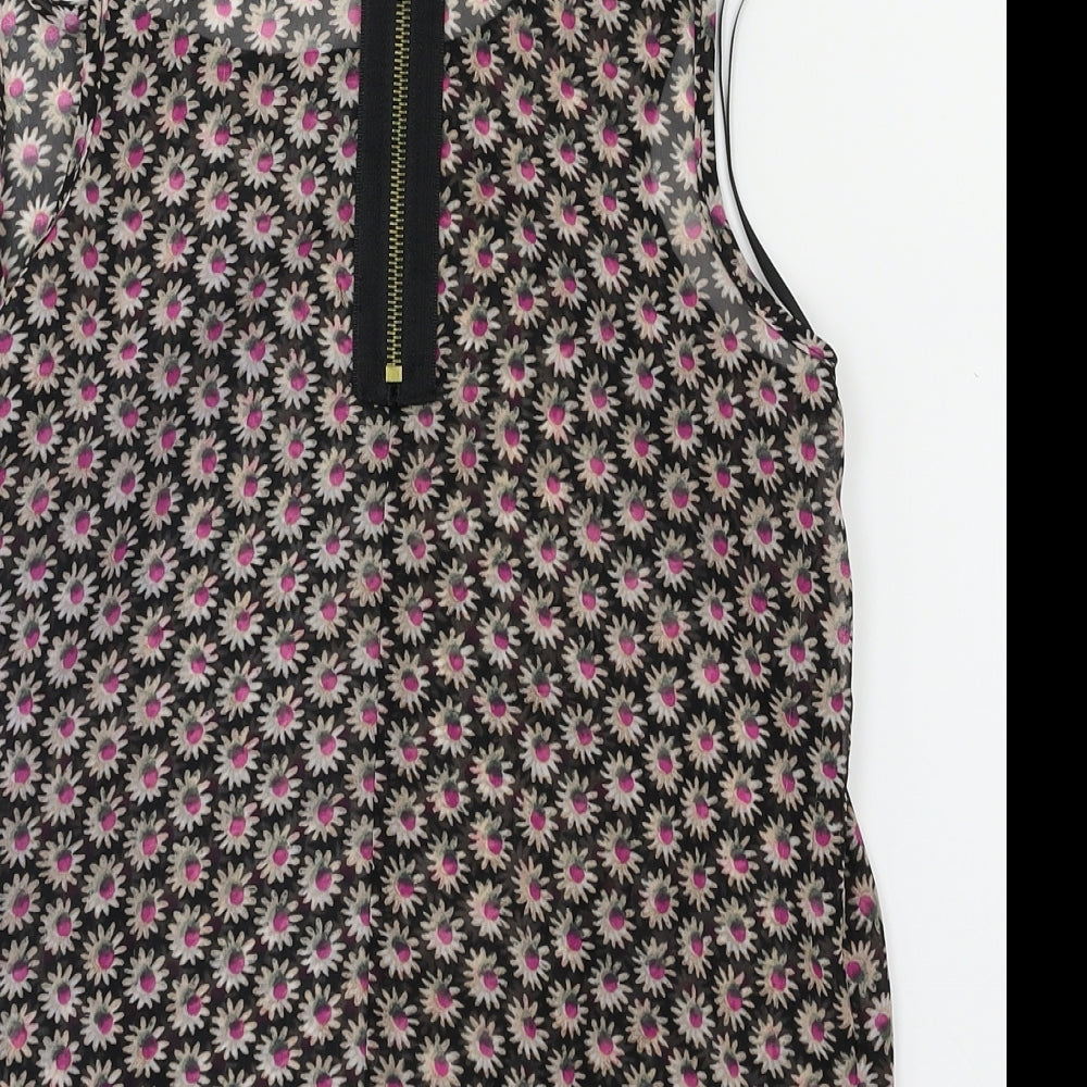 new look Womens Multicoloured Floral Basic Blouse Size 8