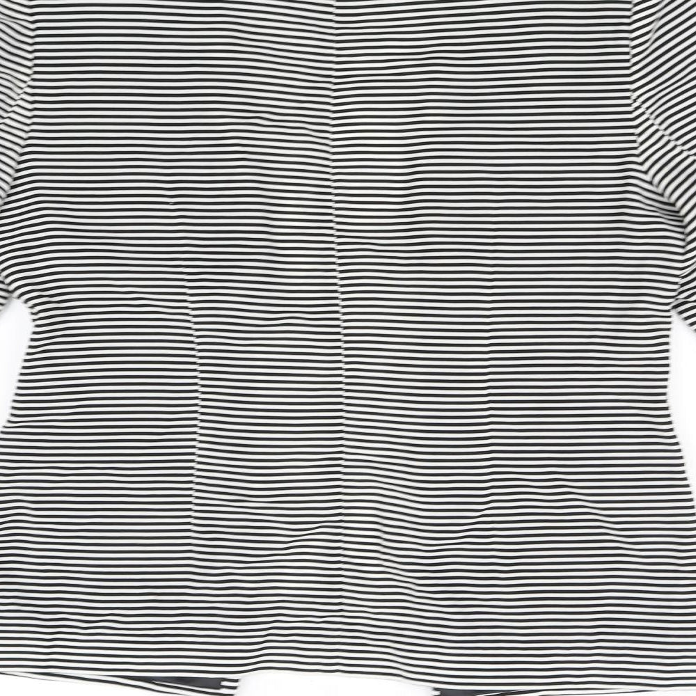 Marks and Spencer Womens White Striped Jacket Size 10