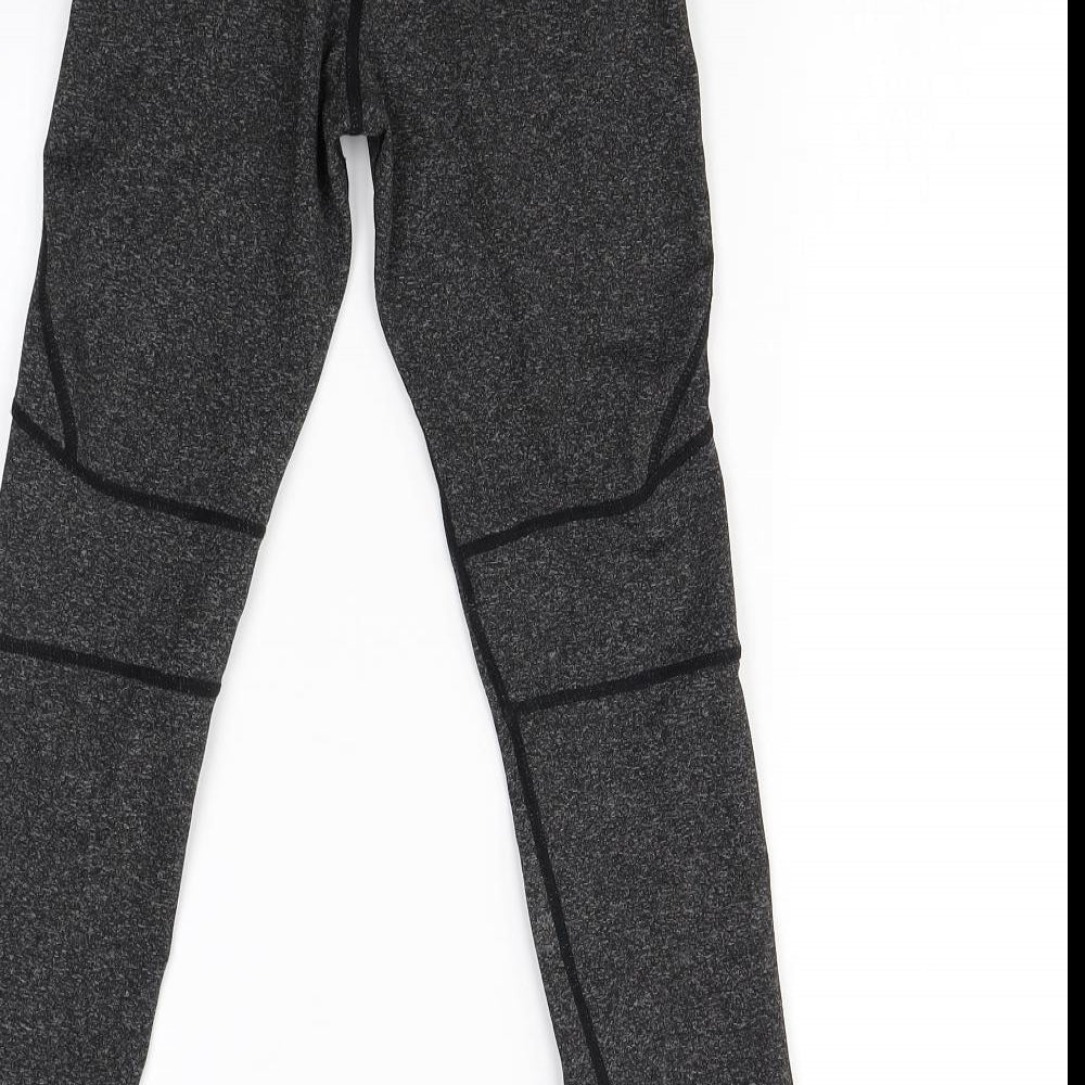 Active Wear Girls Grey Cropped Trousers Size 8 Years