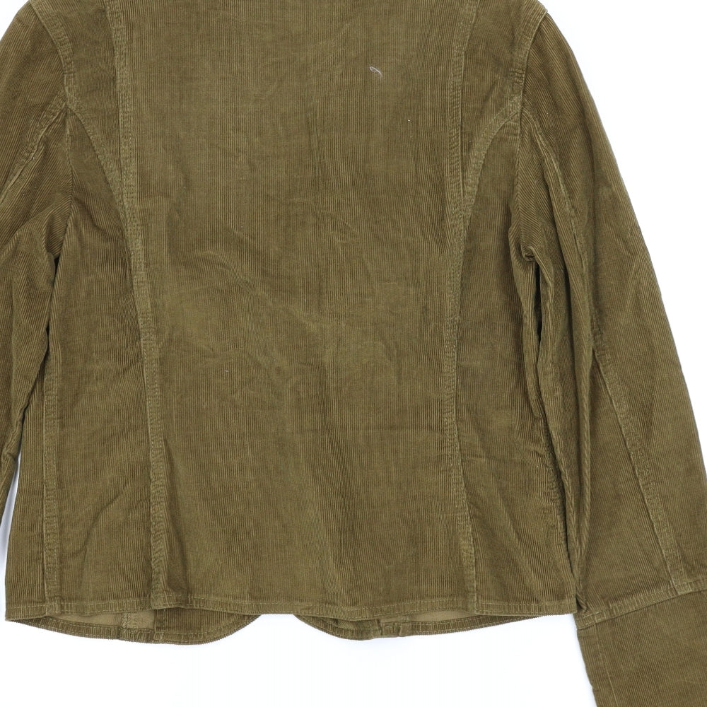 M&S Womens Brown Corduroy Jacket Size 14