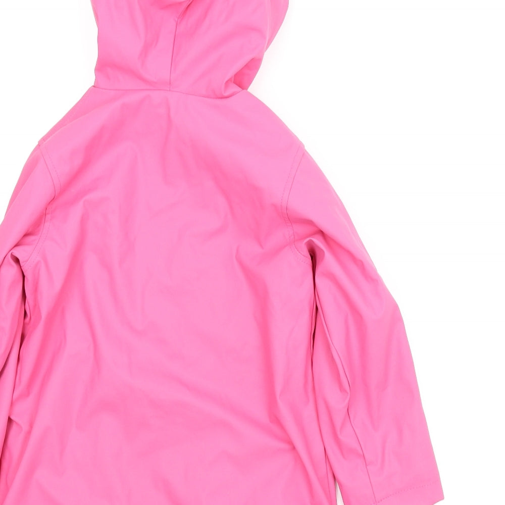 Matalan Girls Pink Rain Coat Coat Size 4-5 Years - Dinosaur
