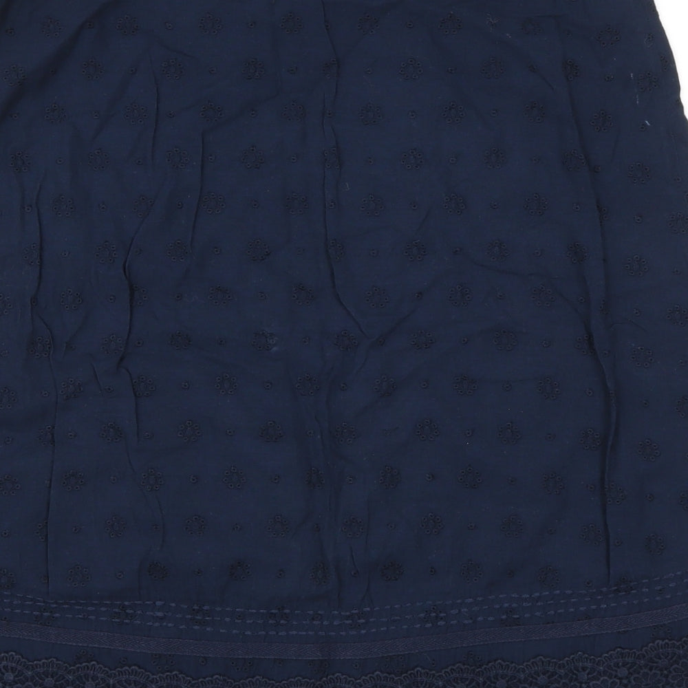 Preworn Womens Blue A-Line Skirt Size 12