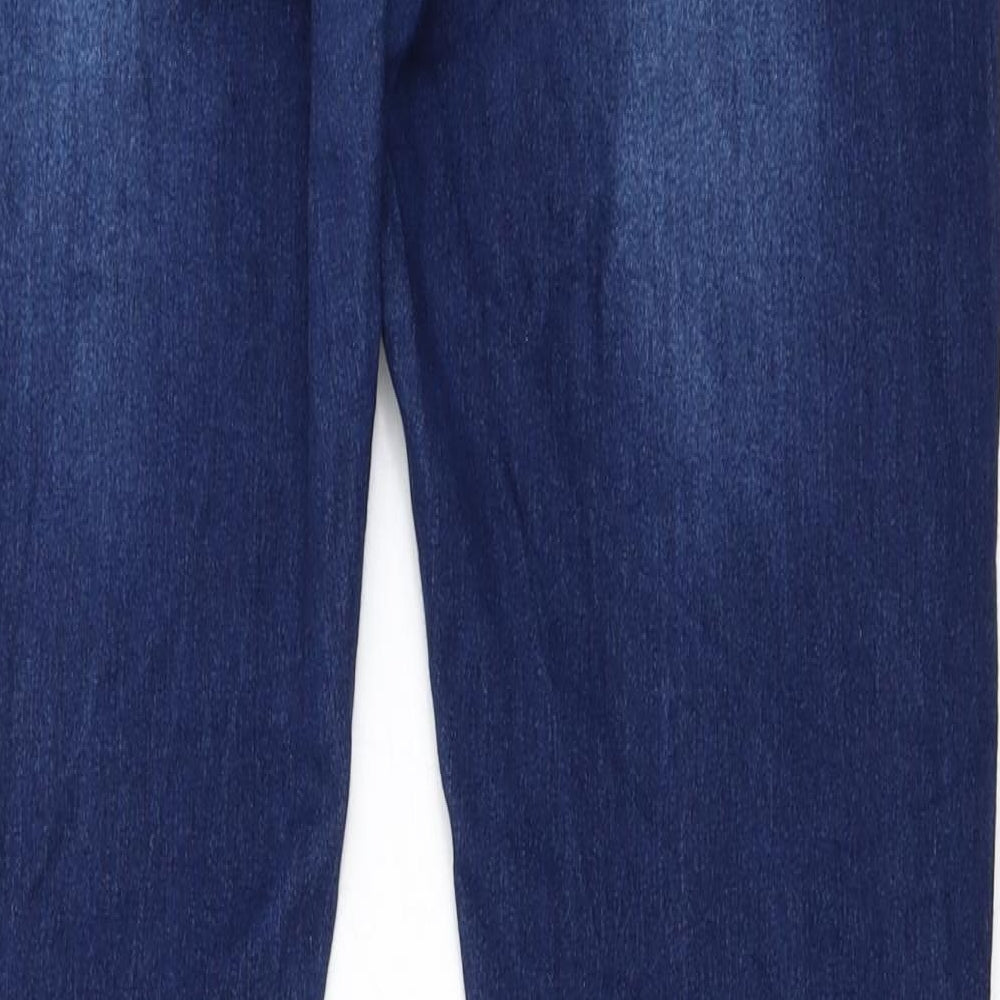 Preworn Womens Blue Straight Jeans Size L L28 in
