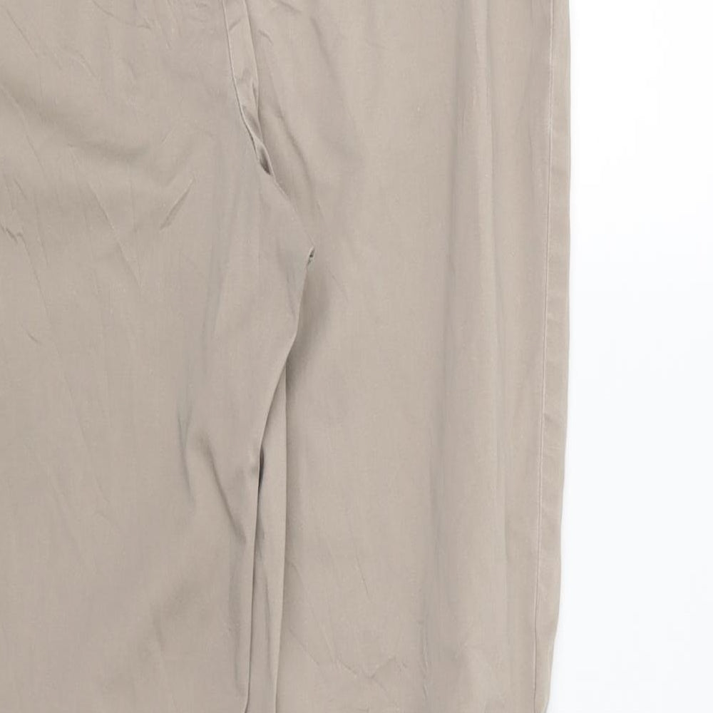 Marks and Spencer Womens Beige Trousers Size 12 L27 in