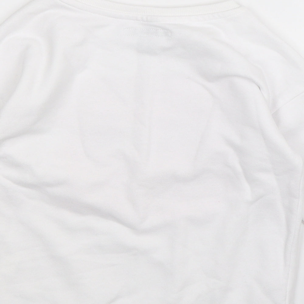 Primark Girls White Pullover Sweatshirt Size 7-8 Years