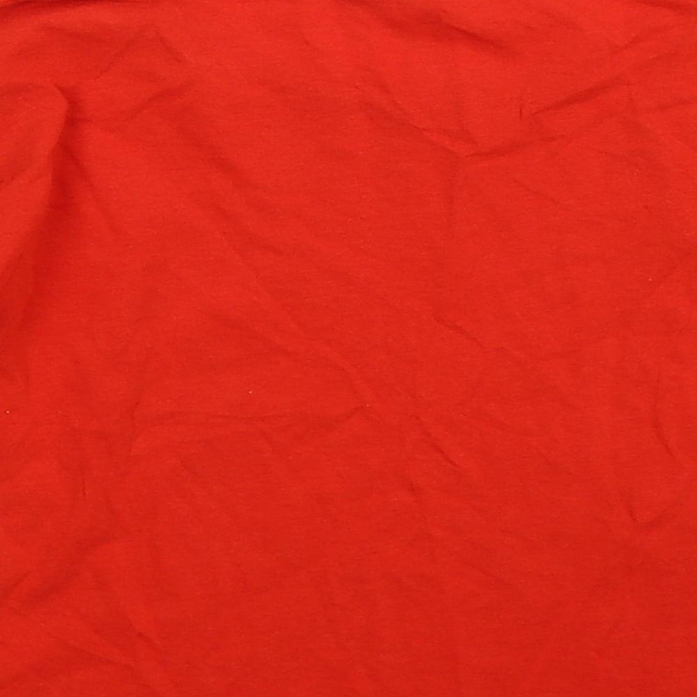 H&M Girls Orange Basic T-Shirt Size 7-8 Years