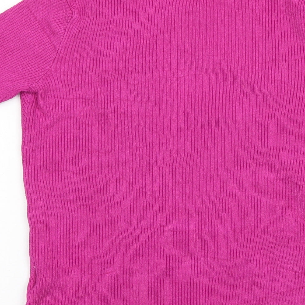 Principles Womens Pink Basic T-Shirt Size 12