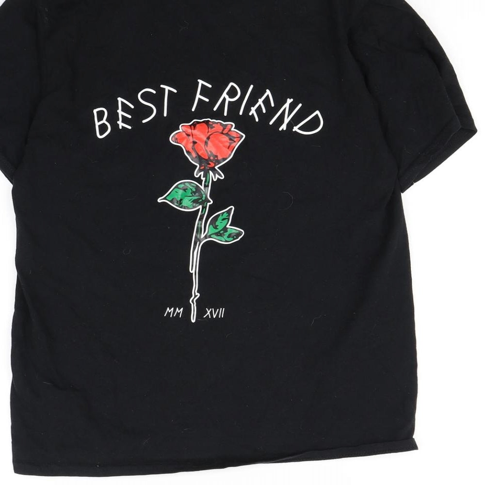 Gildan Womens Black Basic T-Shirt Size S