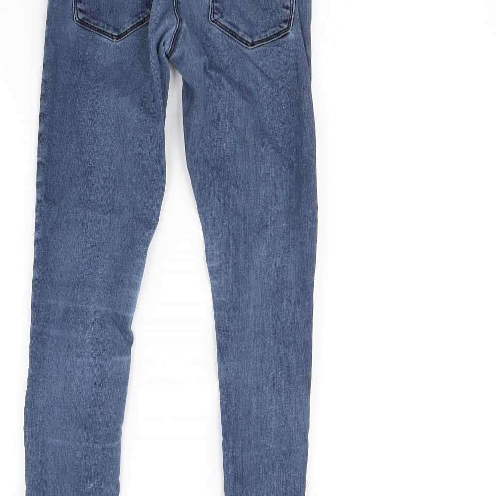 Preworn Womens Blue Skinny Jeans Size 10 L28 in