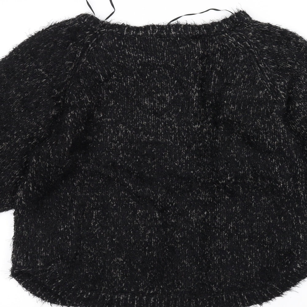 Marks and Spencer Womens Black Knit Pullover Jumper Size 10