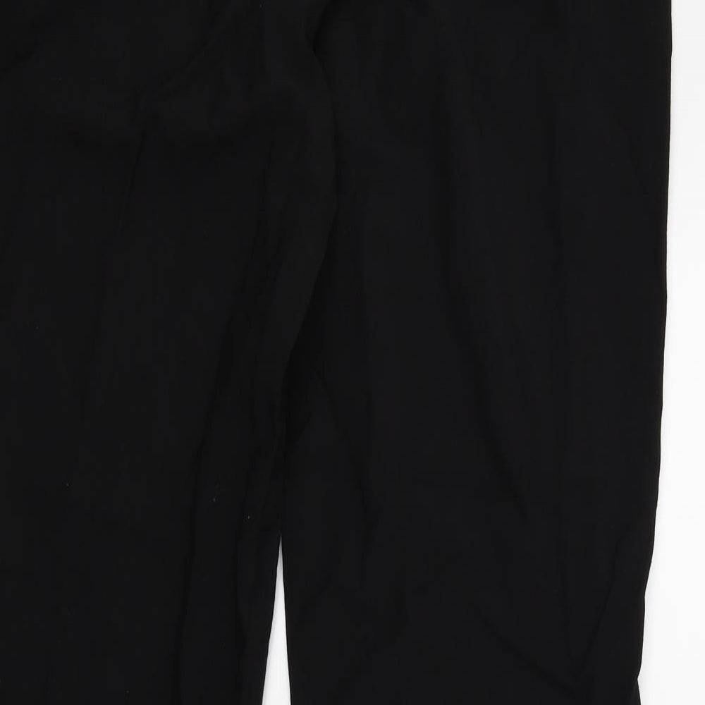 DEBNHAMS Womens Black Trousers Size 12 L30 in