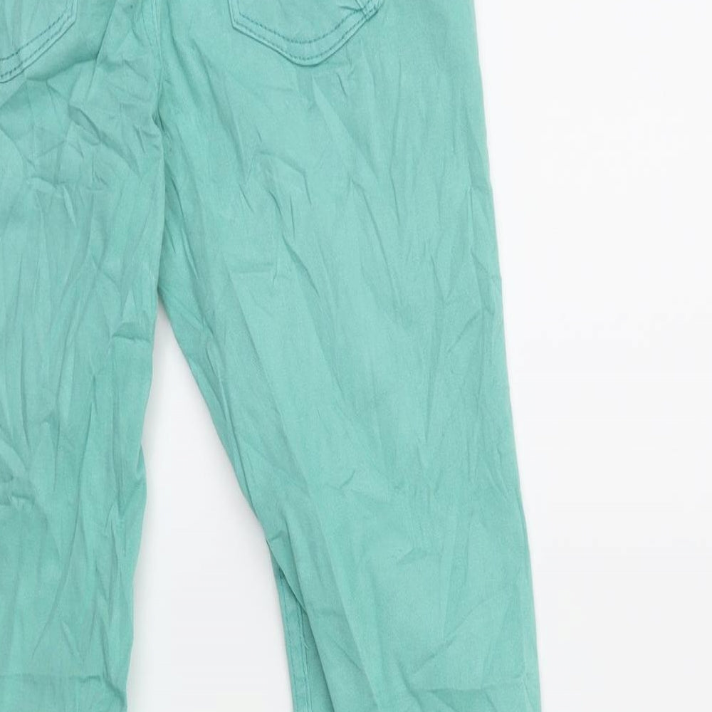 Promod Womens Green Denim Cropped Jeans Size 26 in L25 in