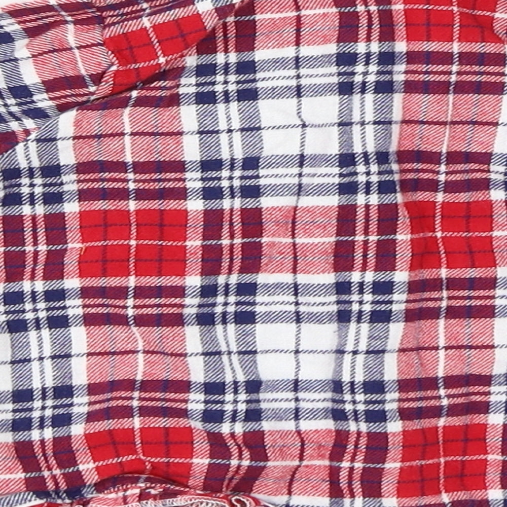 George Girls Red Check Basic Button-Up Size 6-9 Months - Minnie Mouse