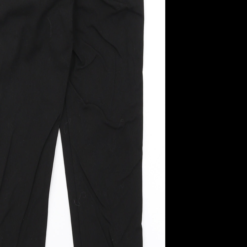 M&S Girls Black Chino Trousers Size 9-10 Years