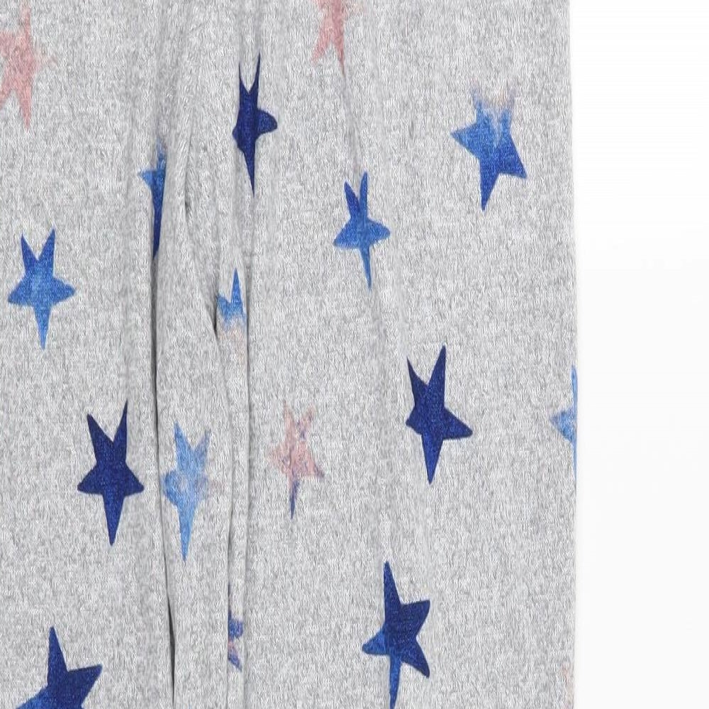 Debenhams Womens Grey Geometric Top Pyjama Pants Size 10 - Star