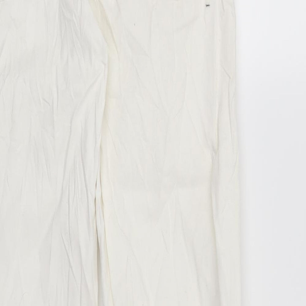 Preworn Womens White Trousers Size 28 in L28 in