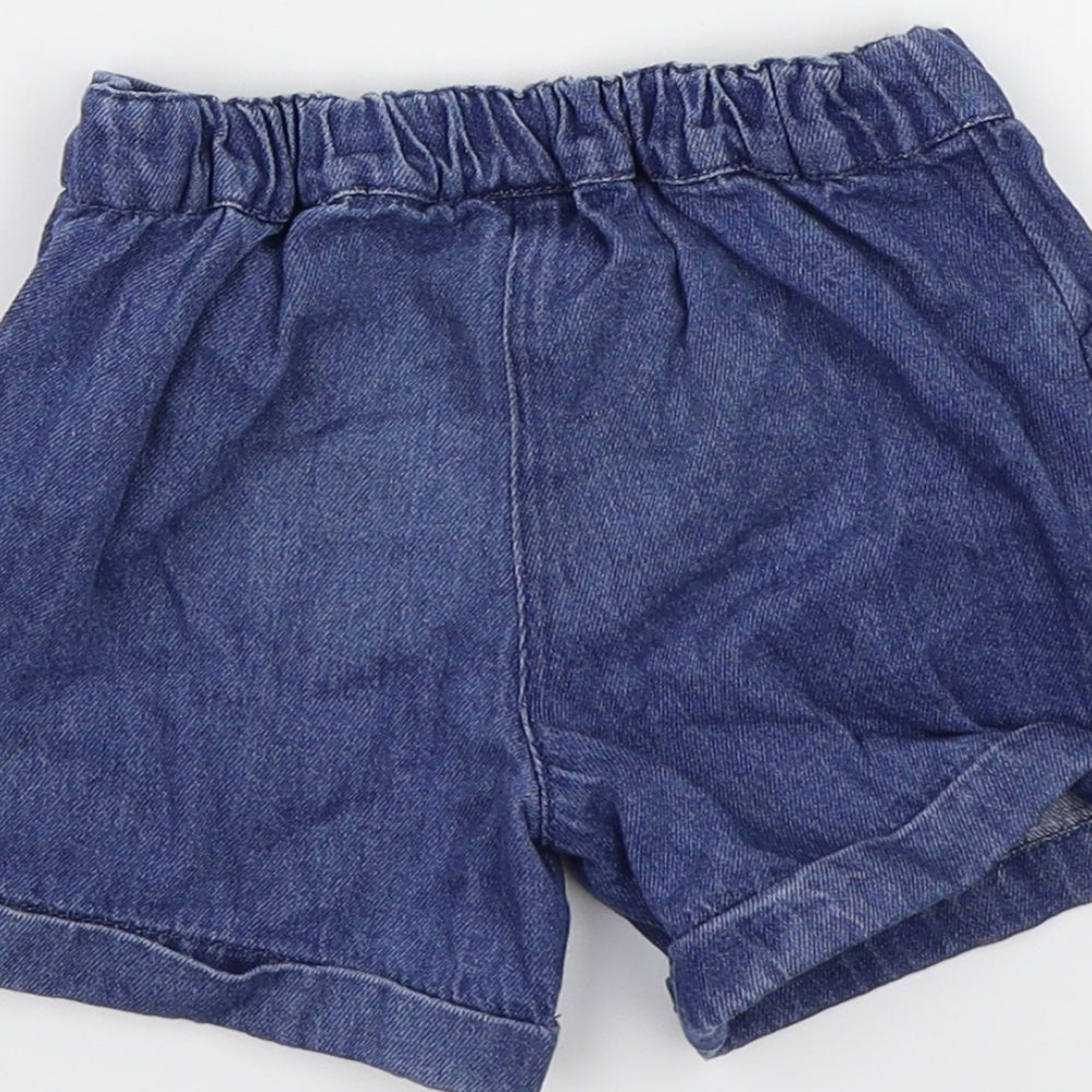 Marks and Spencer Girls Blue Bermuda Shorts Size 2-3 Years