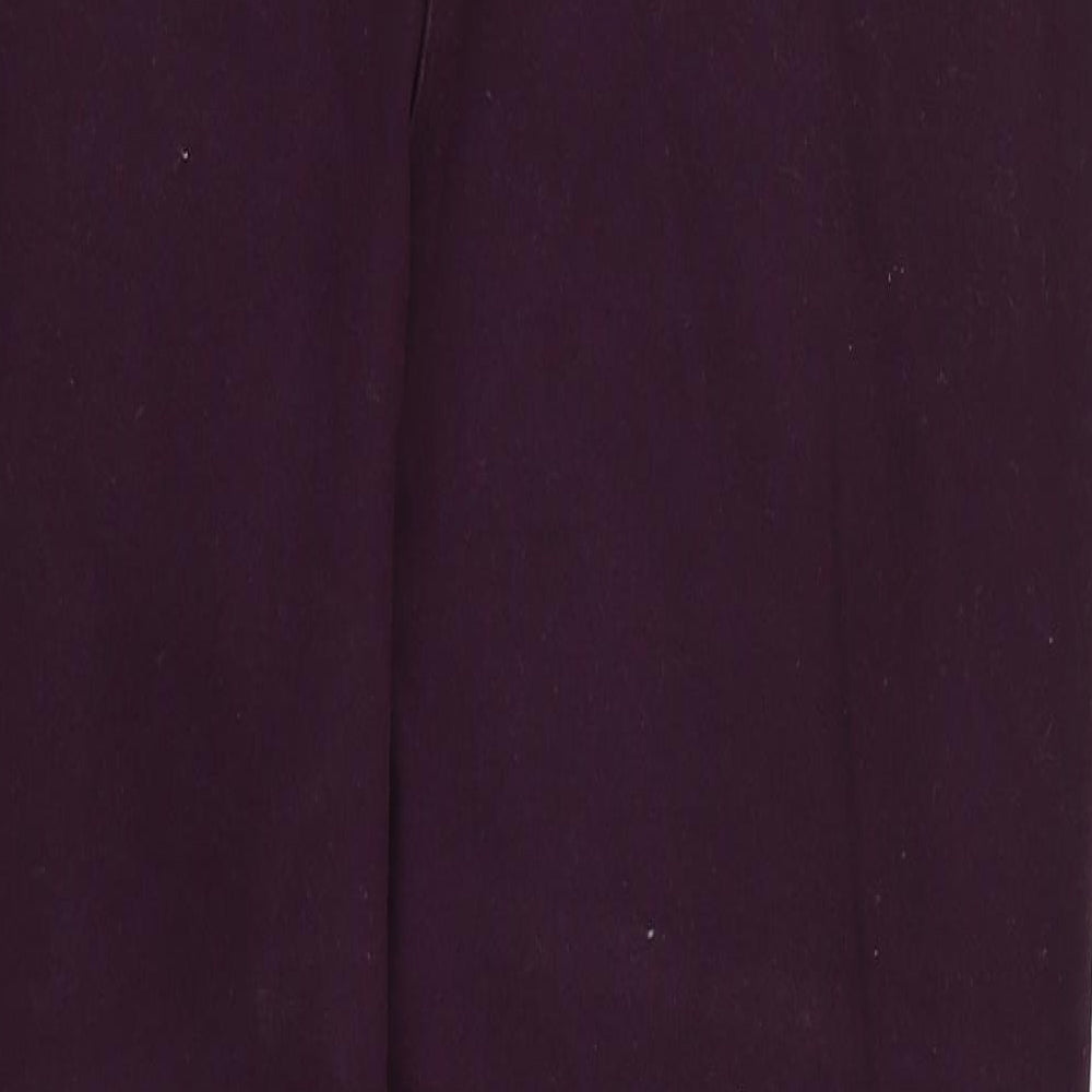 Papaya Womens Purple Trousers Size 16 L25 in