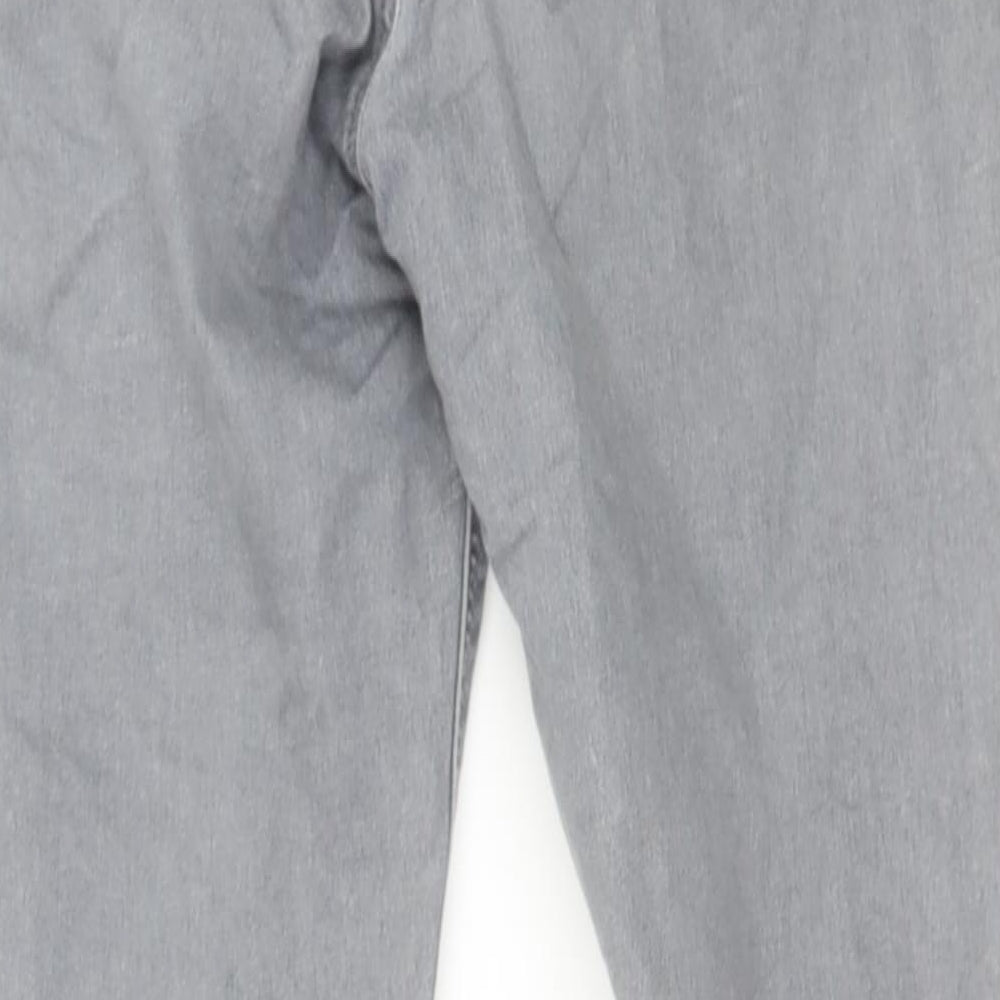 Topshop Womens Grey Denim Skinny Jeans Size 28 in L26 in