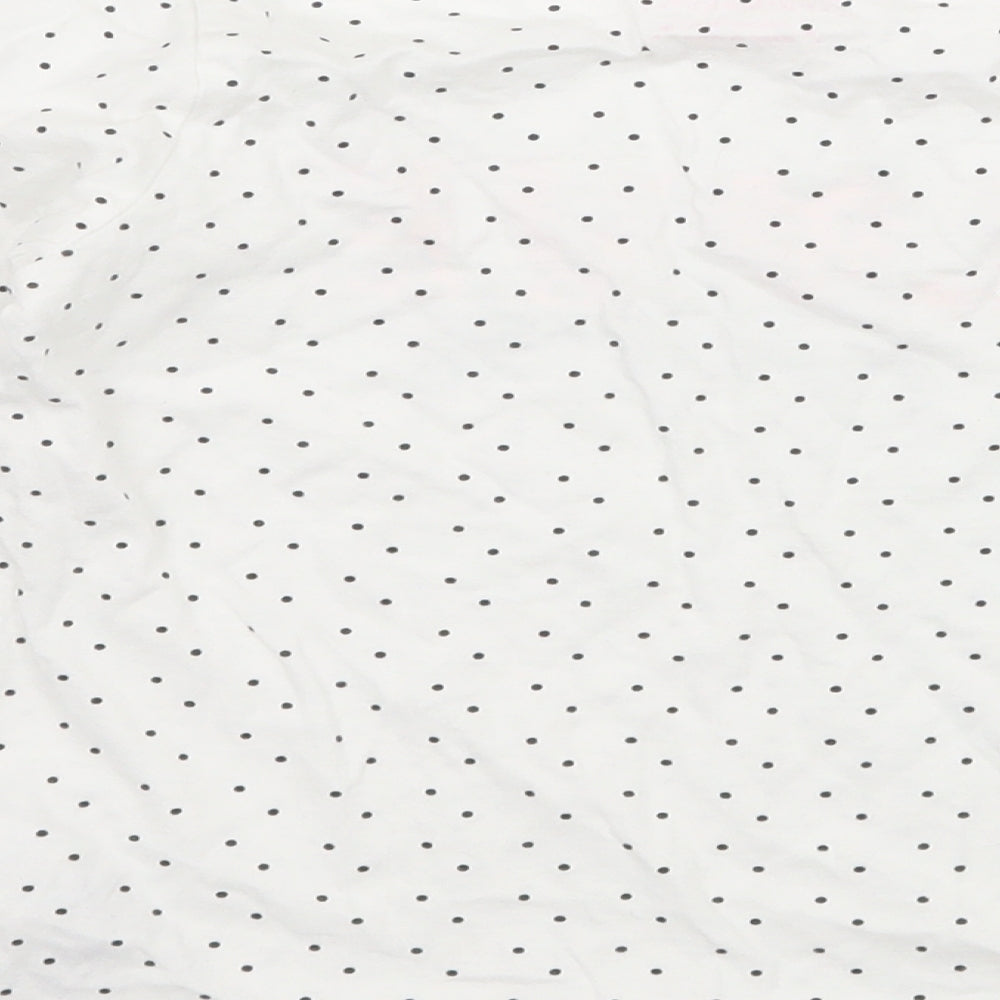 Primakr Girls White Polka Dot Jersey Basic T-Shirt Size 5-6 Years - Love yourself