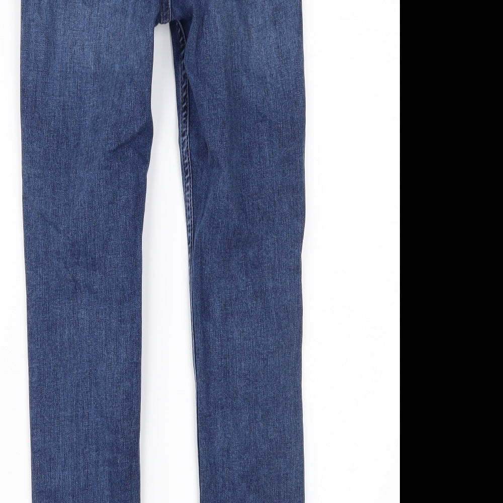 Topshop Womens Blue Denim Skinny Jeans Size 26 in L30 in