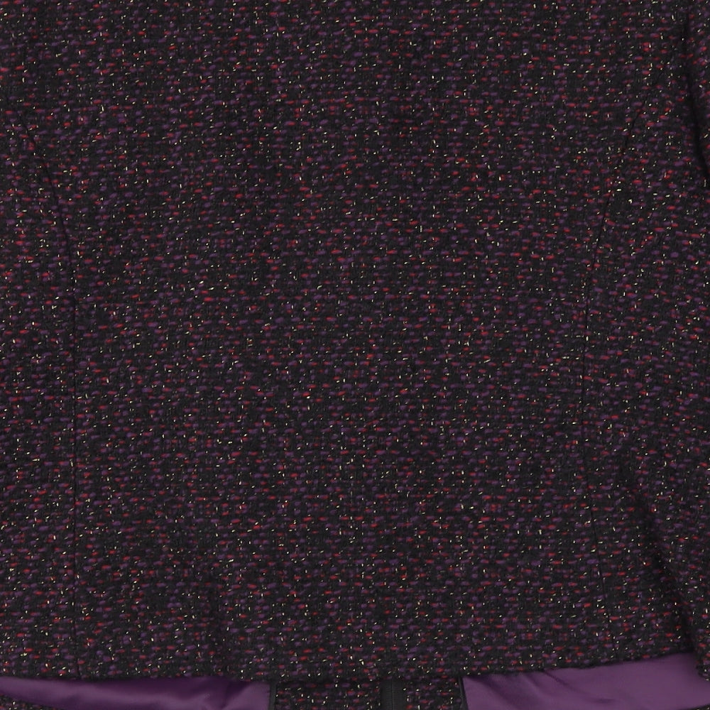 m&s Womens Purple Jacket Blazer Size 14