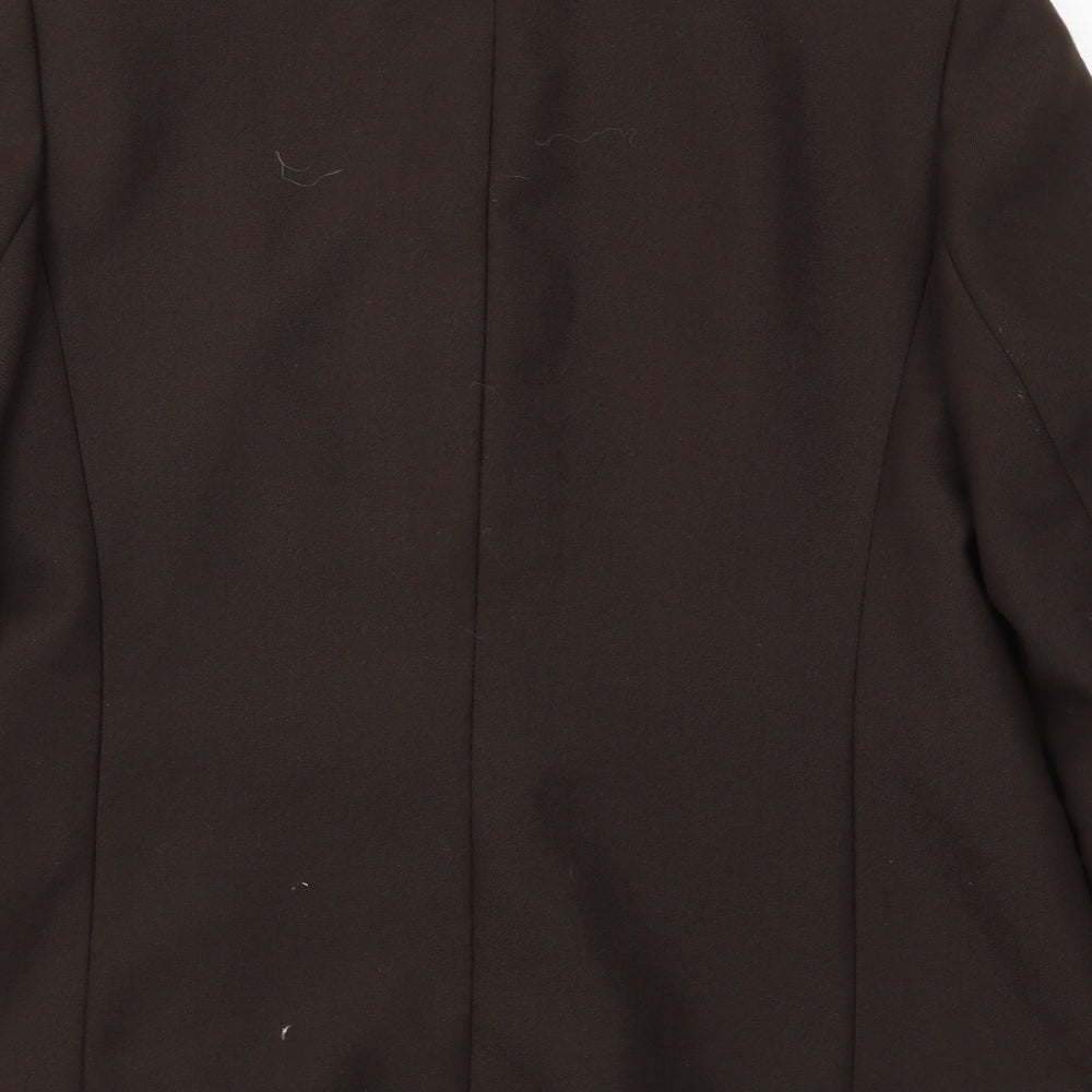 St Micheal Womens Brown Jacket Blazer Size 14