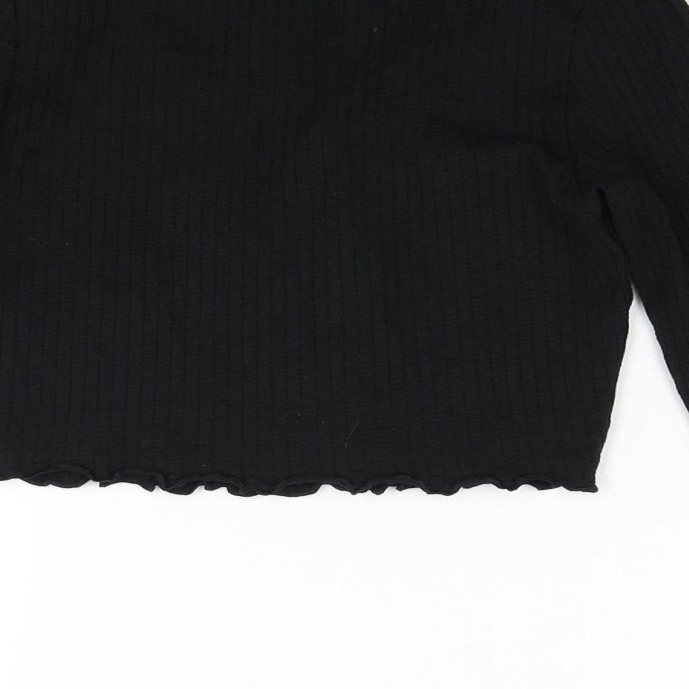 New Look Girls Black Cropped Casual Size 10 Years