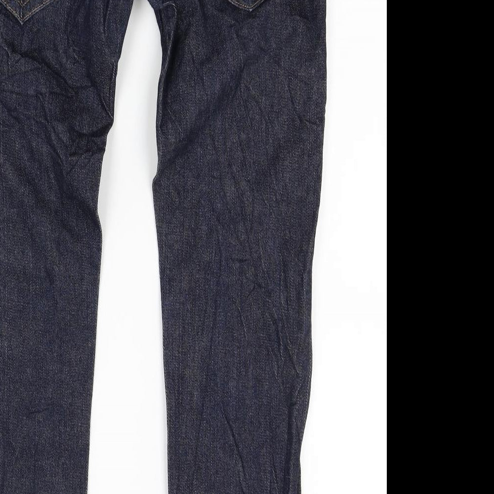 Preworn Womens Blue Denim Tapered Jeans Size 27 in L24 in - Customised