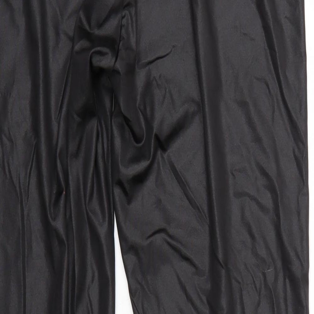 Evie Womens Black Cropped Leggings Size L L25 in - Elastic Waist