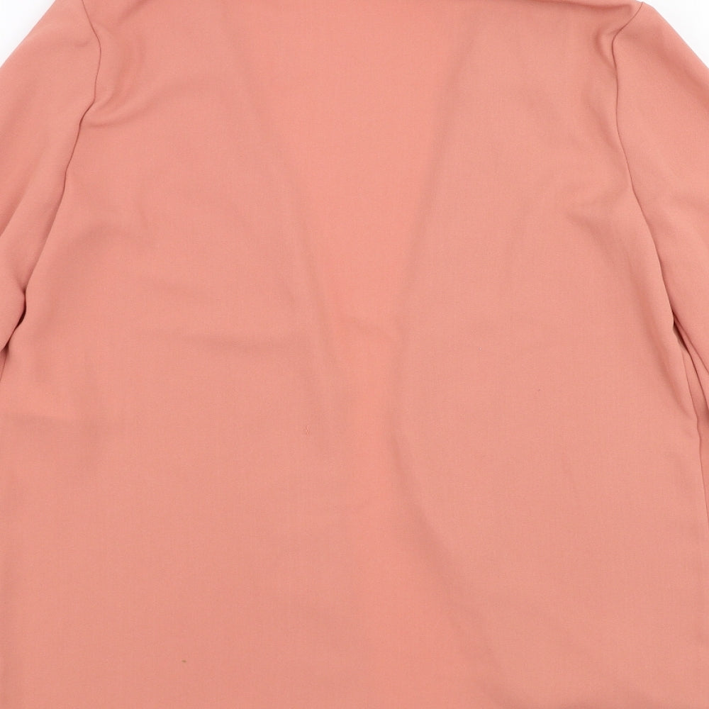 New Look Womens Pink Jacket Blazer Size 10