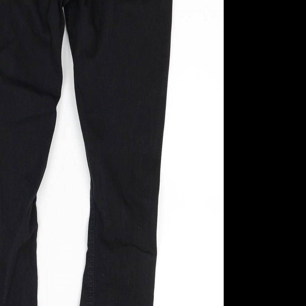 Topshop Womens Black Denim Skinny Jeans Size 27 in L24 in