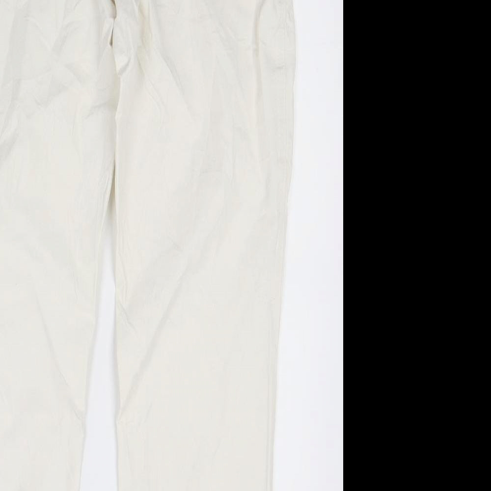 Cero Womens White Denim Straight Jeans Size 18 L28 in