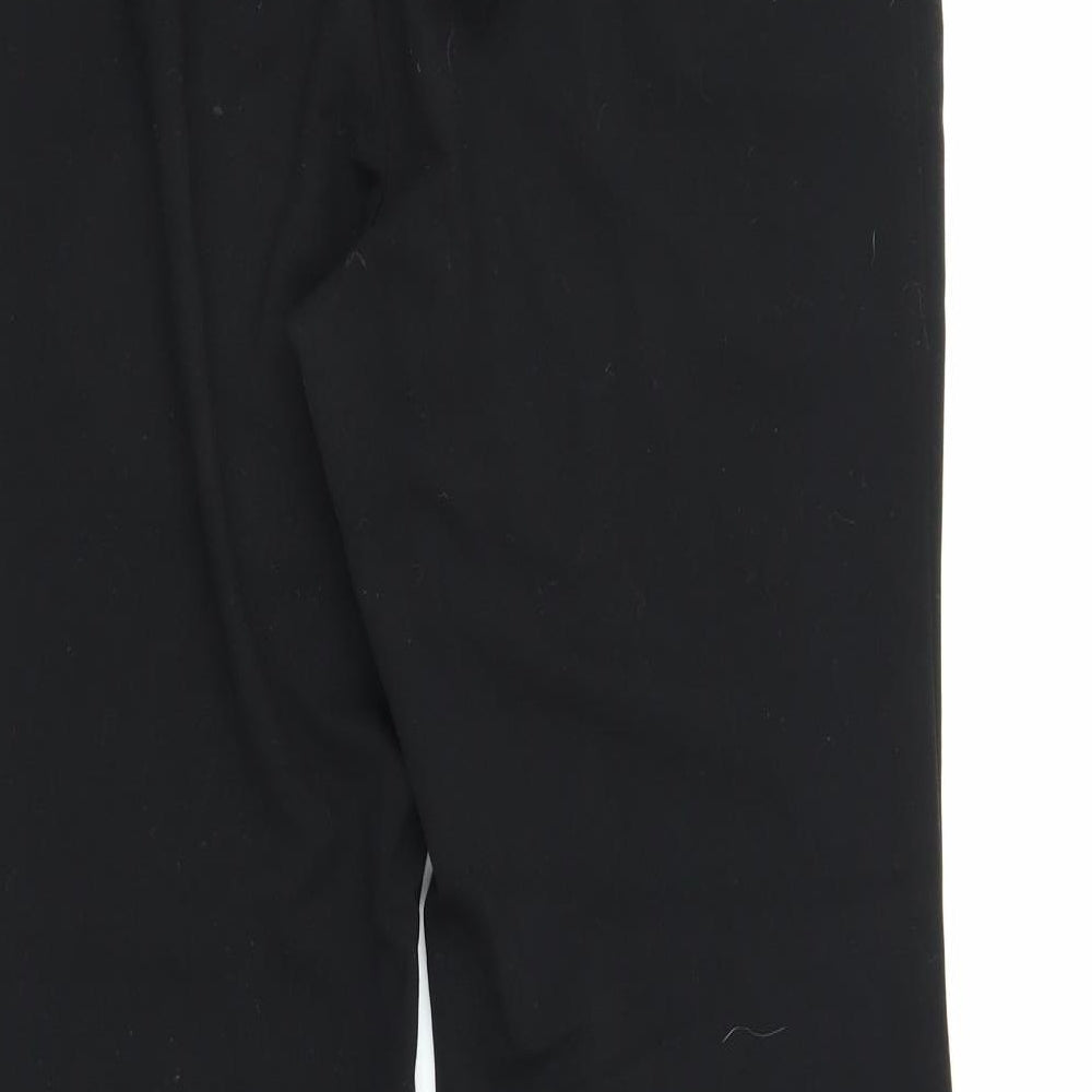 M&S Womens Black Trousers Size 12 L25 in