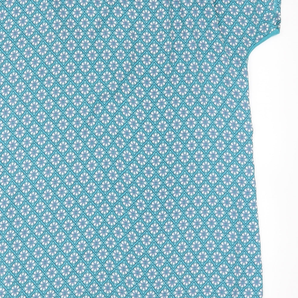 NEXT Womens Blue Geometric Basic T-Shirt Size 12