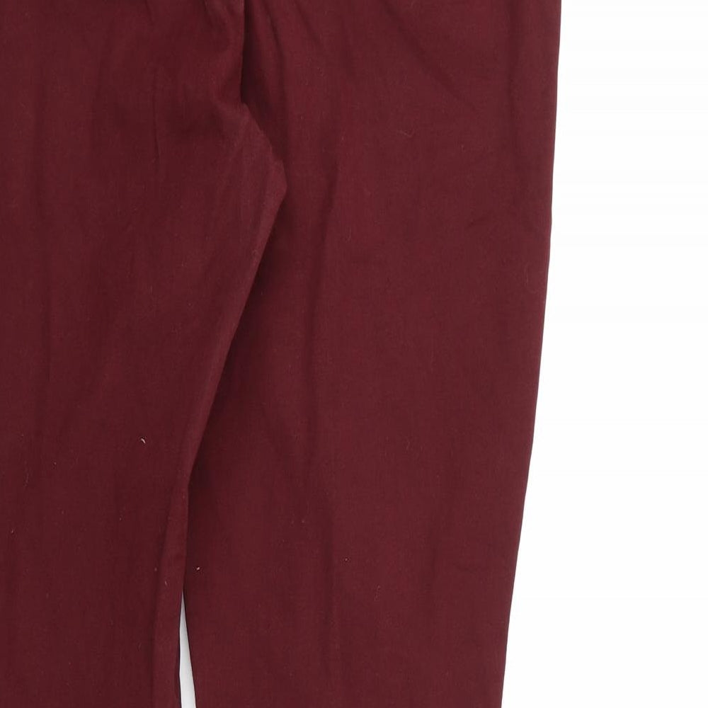 Talbots Womens Purple Rayon Trousers Size 6 L25 in
