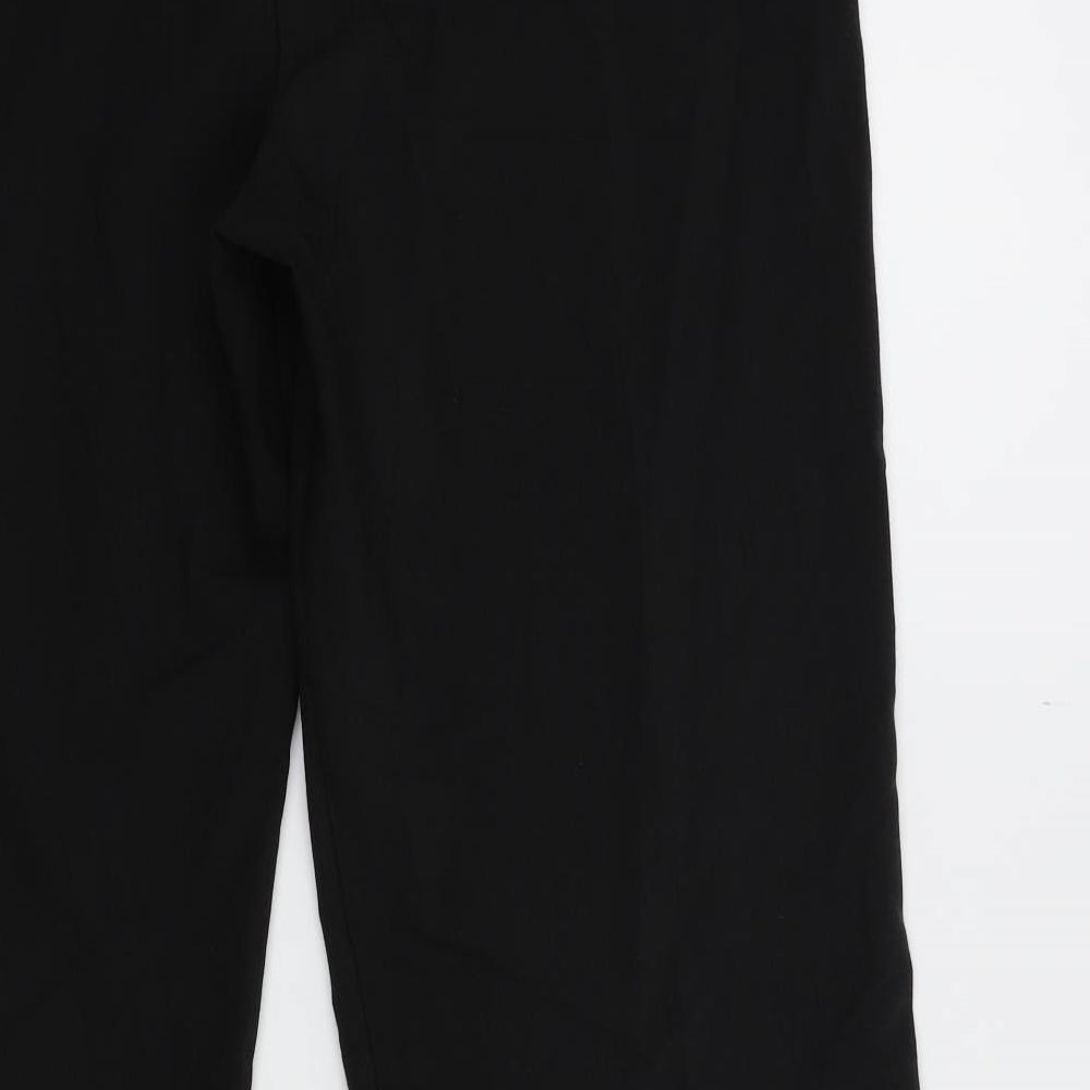 Simon Jefferey Womens Black Trousers Size 14 L29 in
